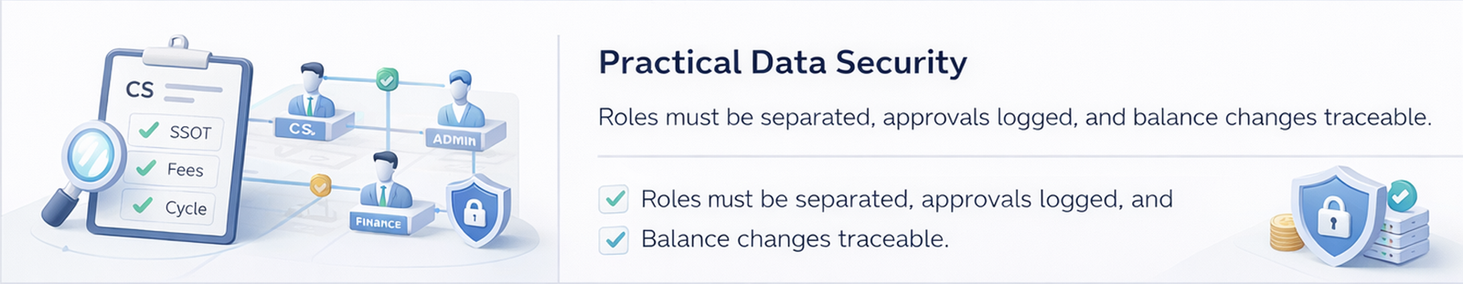 출금 승인 흐름(업무 분리·다중 승인·감사로그) 운영 정책 다이어그램